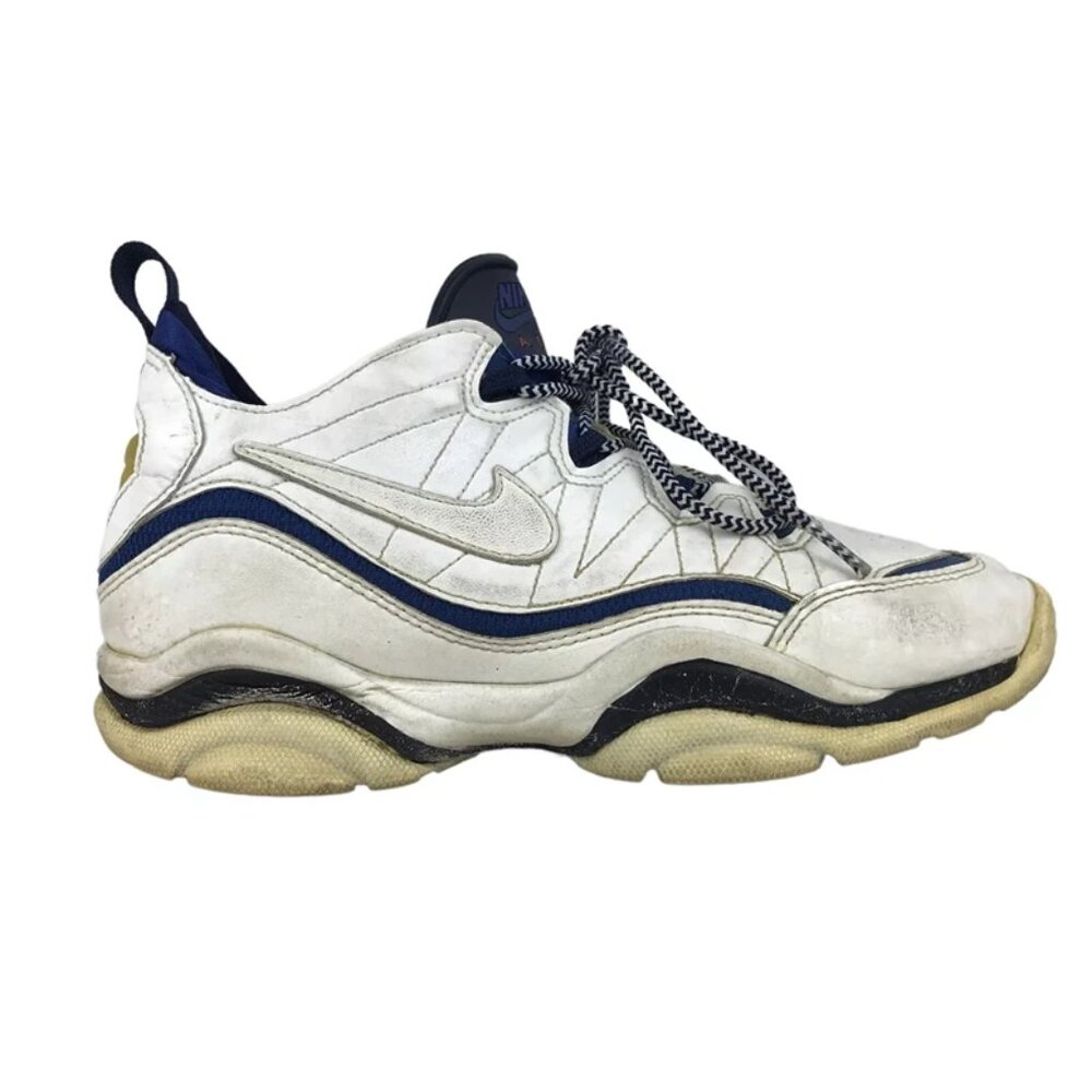 Nike Womens White Blue Air 940103 Lace Up Athletic Training Shoes Size US 10